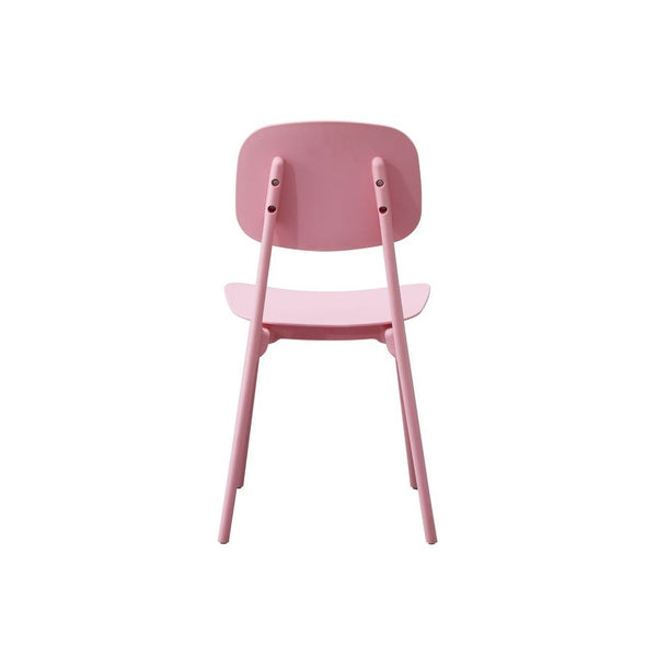 OUTLET Oslo Baby Pink Plastic Dining Chair