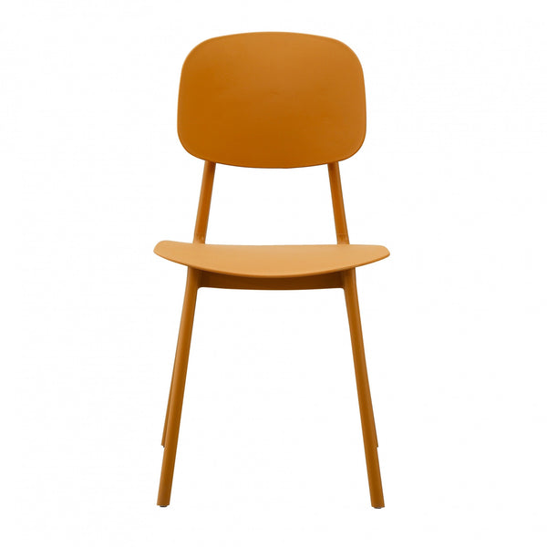 Oslo Mustard Yellow Plastic Dining Chair
