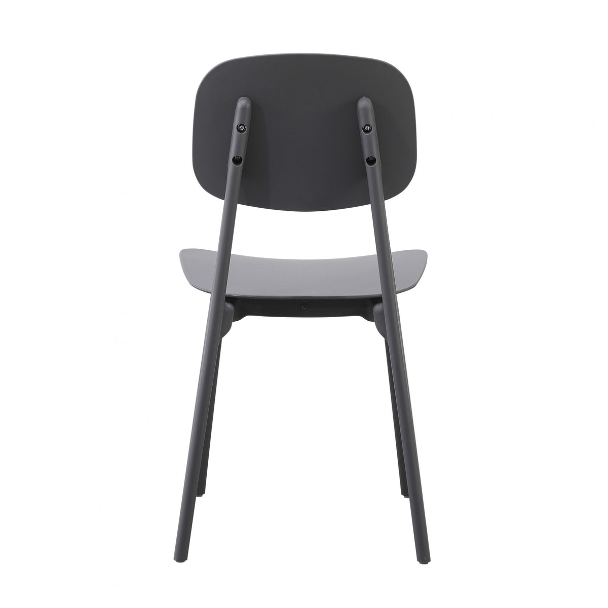 Oslo Dark Grey Plastic Dining Chair