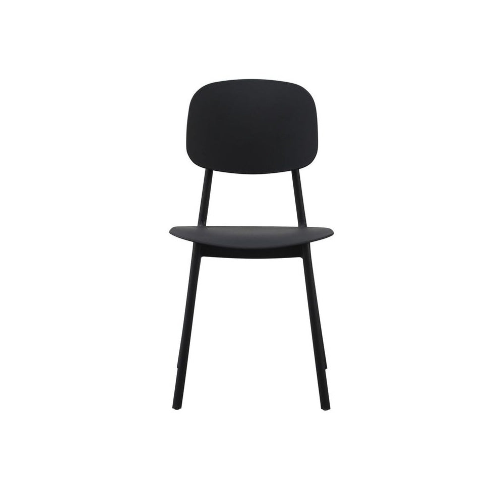 Oslo Black Plastic Dining Chair