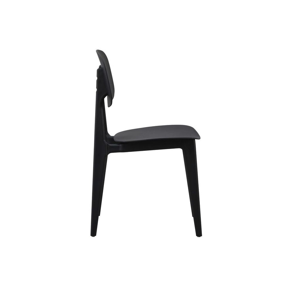 Oslo Black Plastic Dining Chair