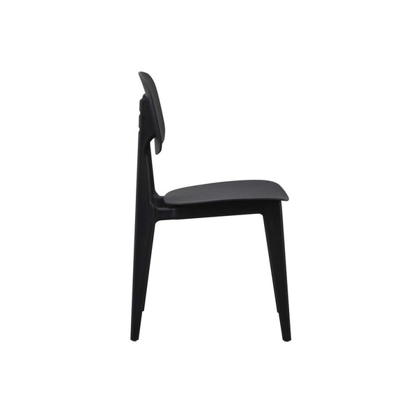 Oslo Black Plastic Dining Chair