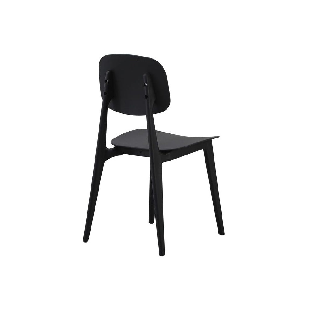 Oslo Black Plastic Dining Chair
