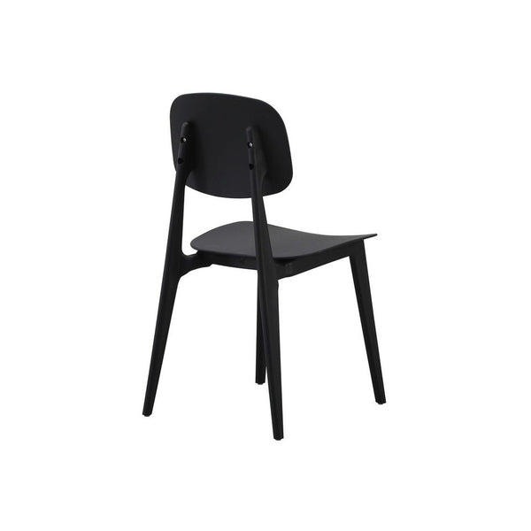 Oslo Black Plastic Dining Chair