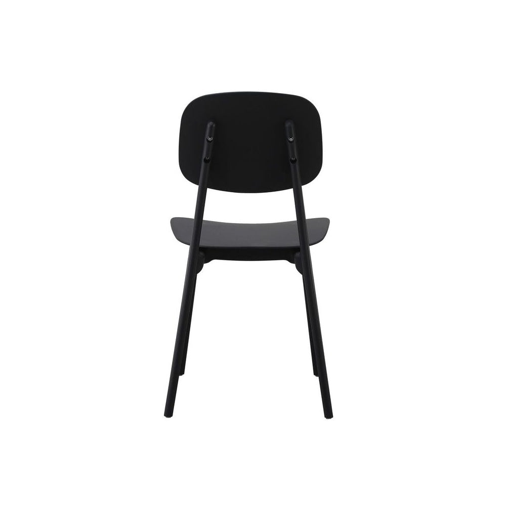 Oslo Black Plastic Dining Chair