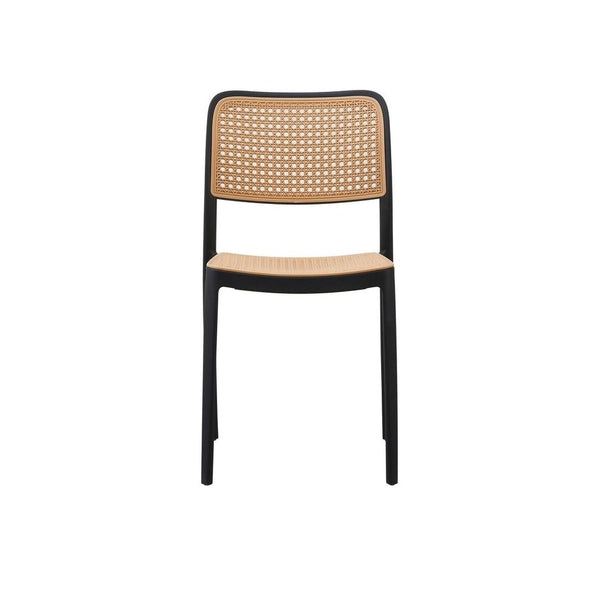 Black Plastic Café Dining Chair