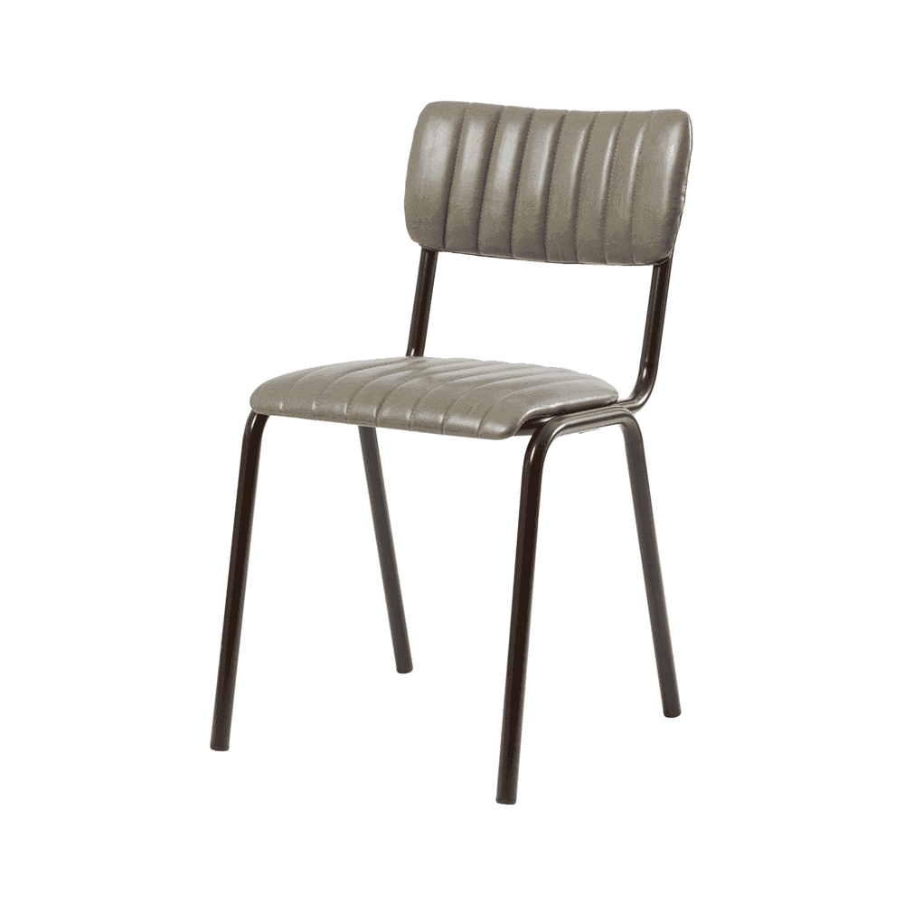 Tavo Vintage Dark Grey Side Chair
