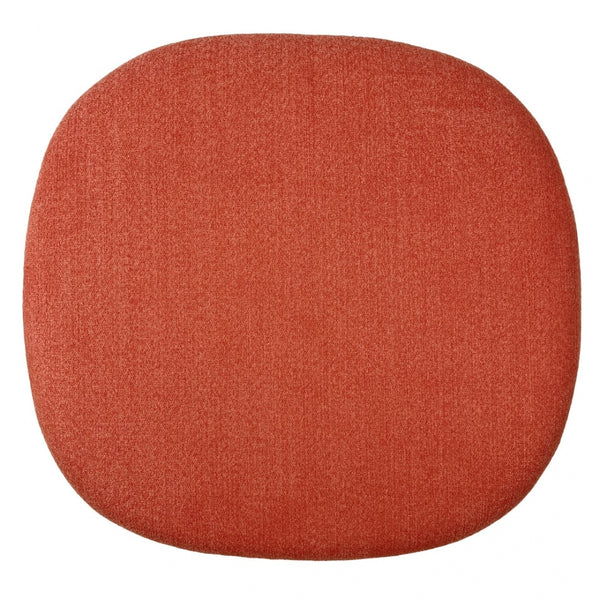 White and Velveteen Orange Chelsea Side Chair