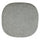 Velveteen Grey Chelsea Side Chair Cushion