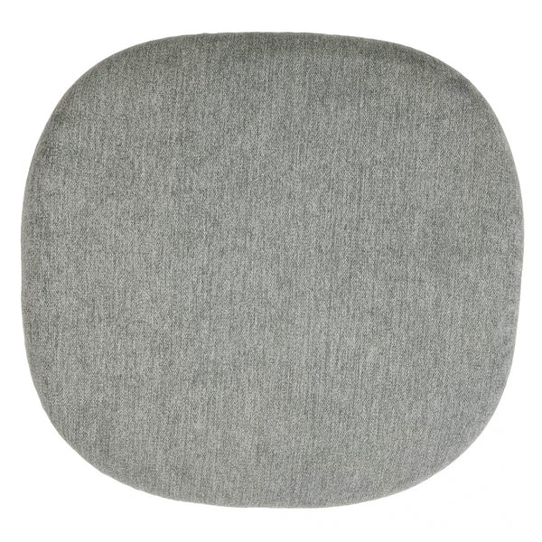 Velveteen Grey Chelsea Side Chair Cushion