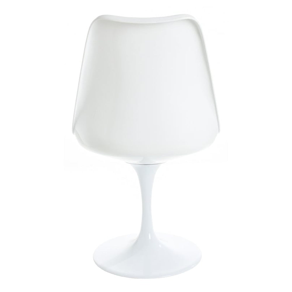 White and Textured Light Grey Chelsea Side Chair