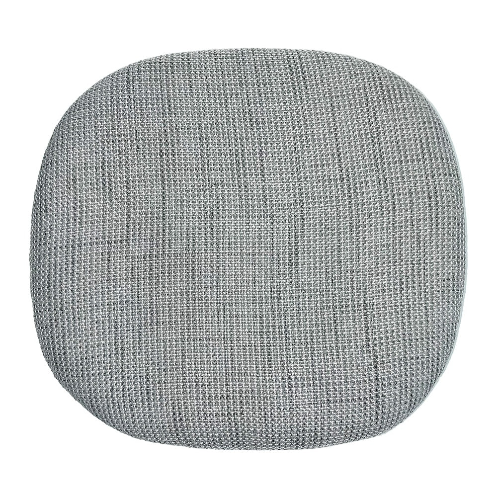 White and Textured Light Grey Chelsea Side Chair