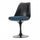 Black and Velveteen Navy Chelsea Side Chair