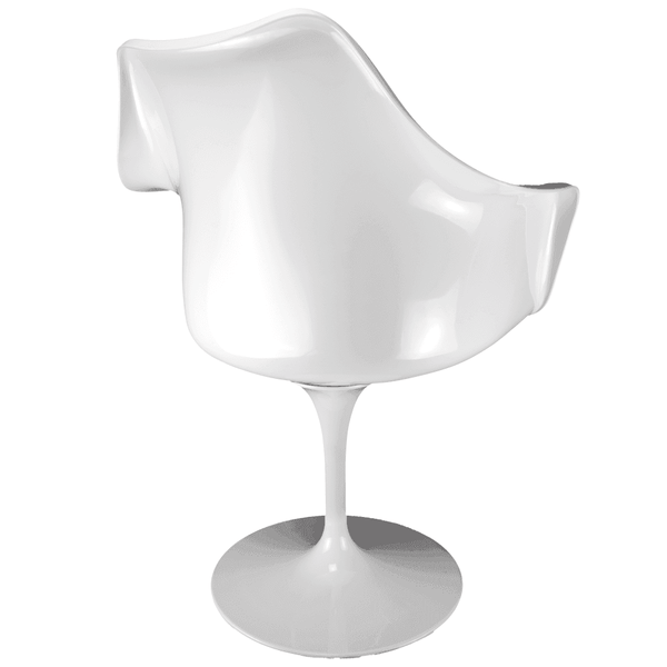 White and Velveteen Navy Chelsea Armchair