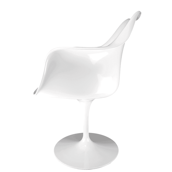 White and Velveteen Navy Chelsea Armchair