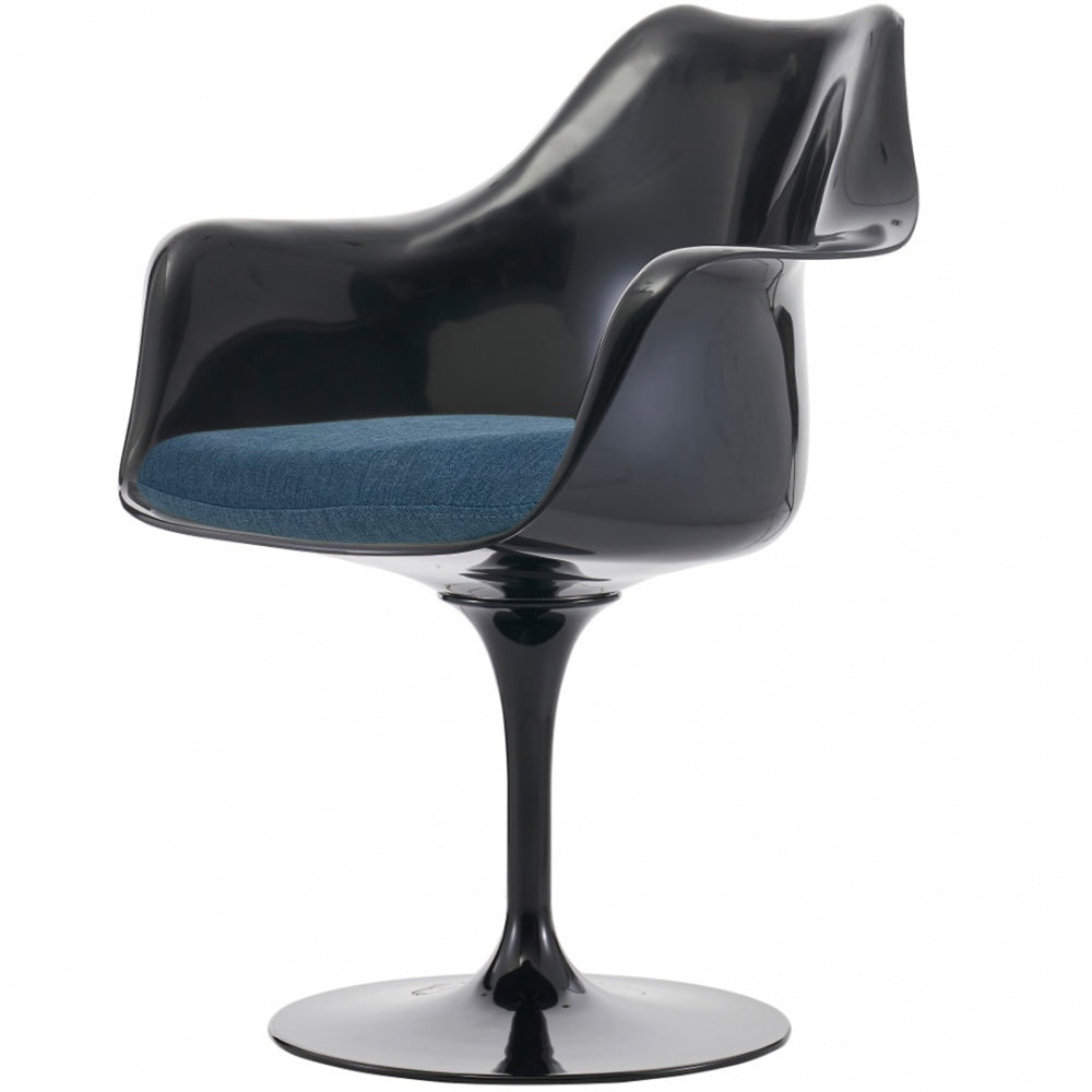 Velveteen Navy Chelsea Armchair