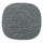 Textured Dark Grey Chelsea Side Chair Cushion