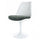 White and Textured Dark Grey Chelsea Side Chair