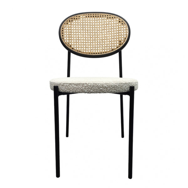 Fusion Living Paris Cream Bouclé Dining Chair