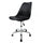 Soho Black Plastic Desk Chair with Swivel Base