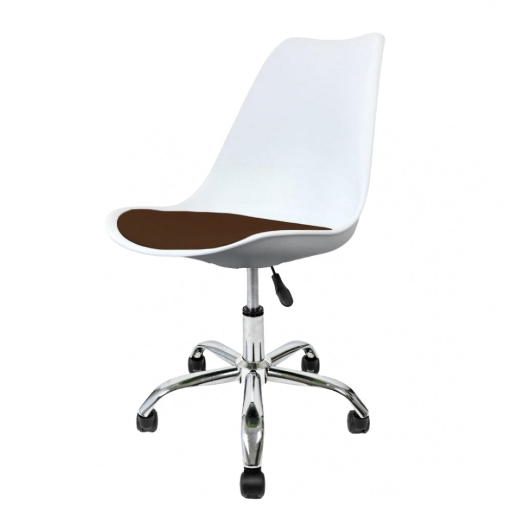 Soho Chocolate Plastic Desk Chair Swivel Base