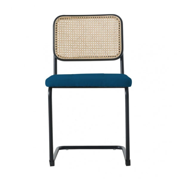 Fusion Living Navy Camden Cantilever Dining Chair