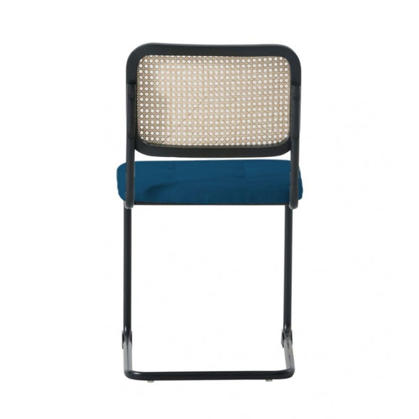Fusion Living Navy Camden Cantilever Dining Chair