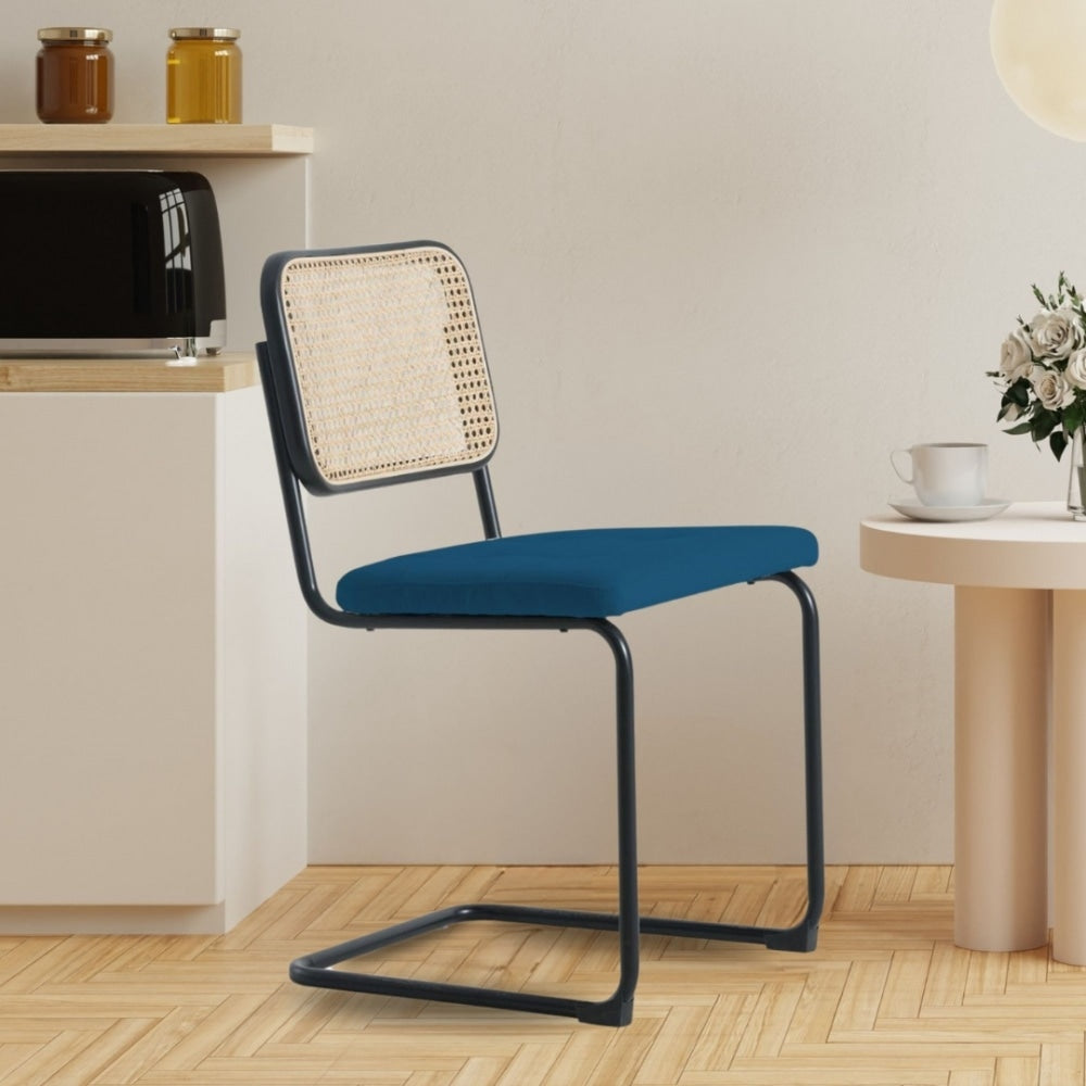 Fusion Living Navy Camden Cantilever Dining Chair