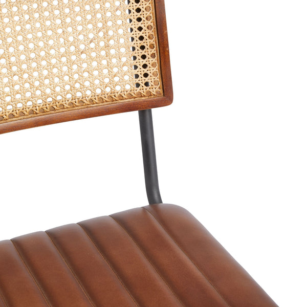 Savanna Brown Leather Dining Chair