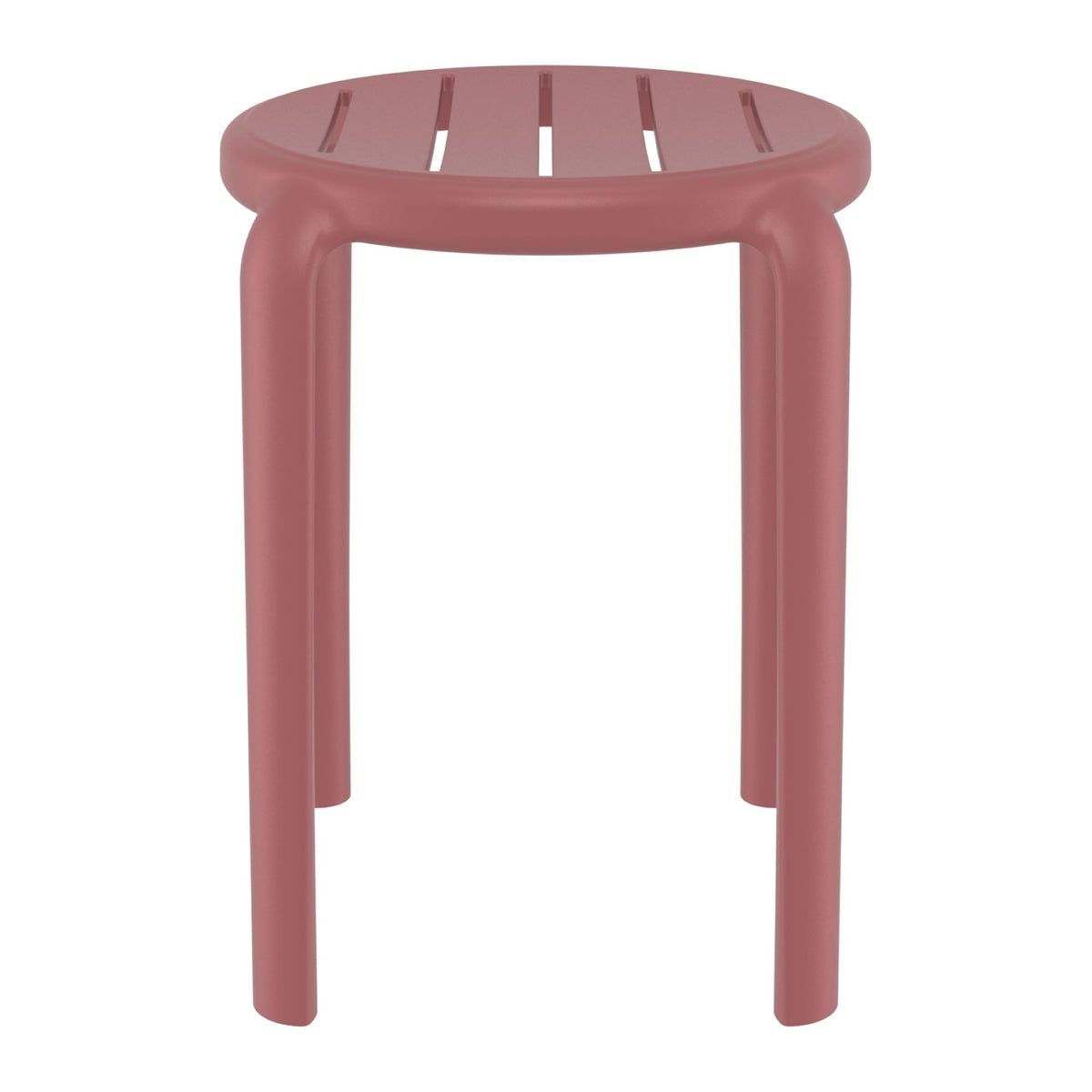 Tom Marsala Red Low Stool 45cm
