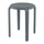 Tom Dark Grey Low Stool 45cm