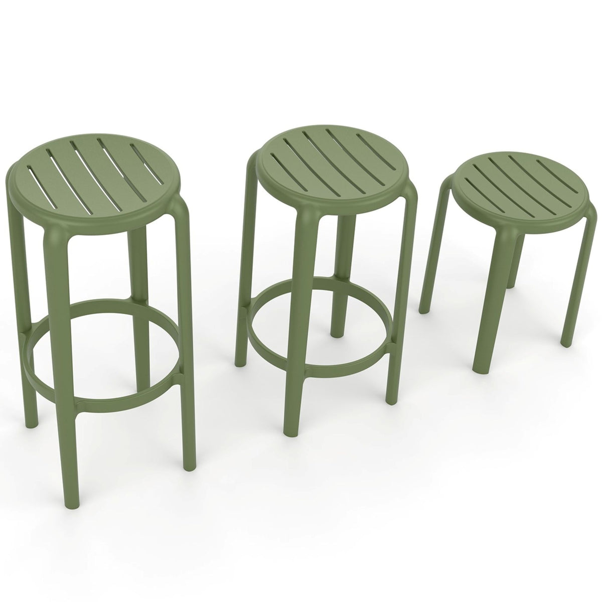 Tom Olive Green Bar Stool 65cm