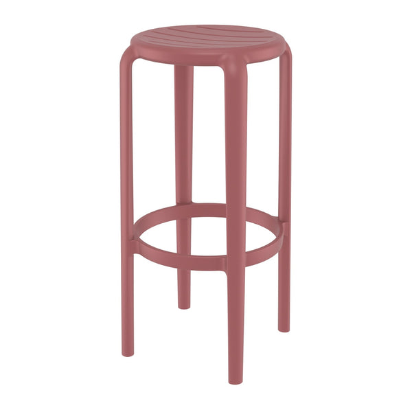 Tom Marsala Red Bar Stool 75cm