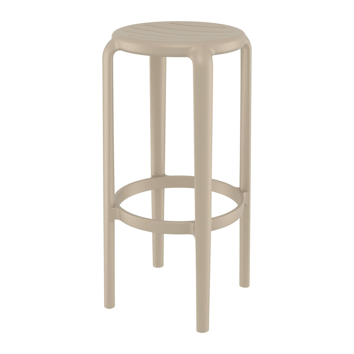 Tom Taupe Bar Stool 75cm