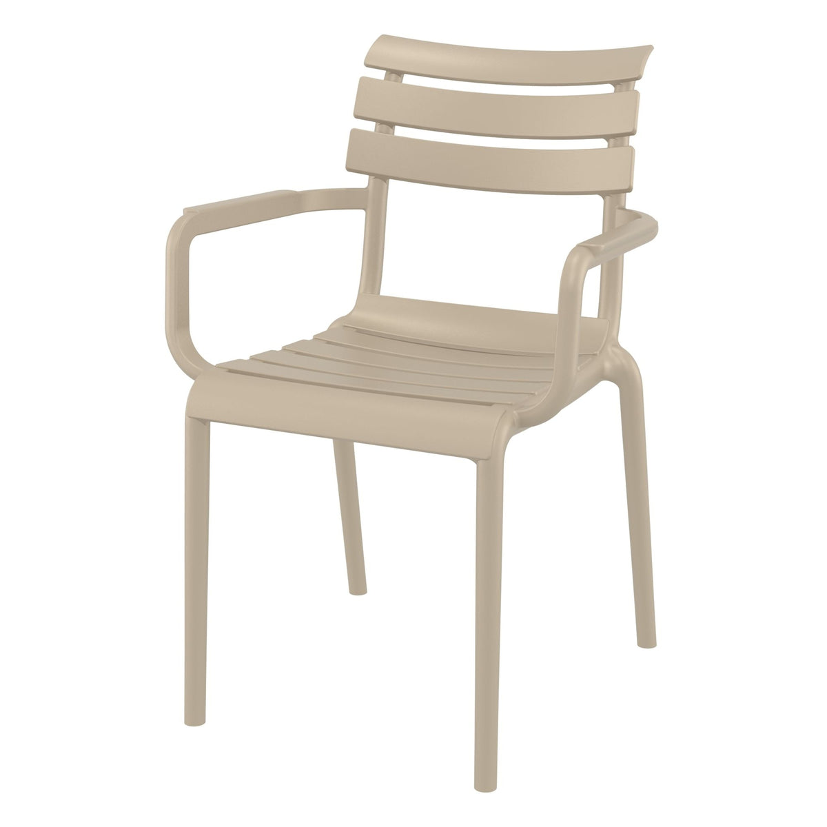 Paris Taupe Plastic Armchair