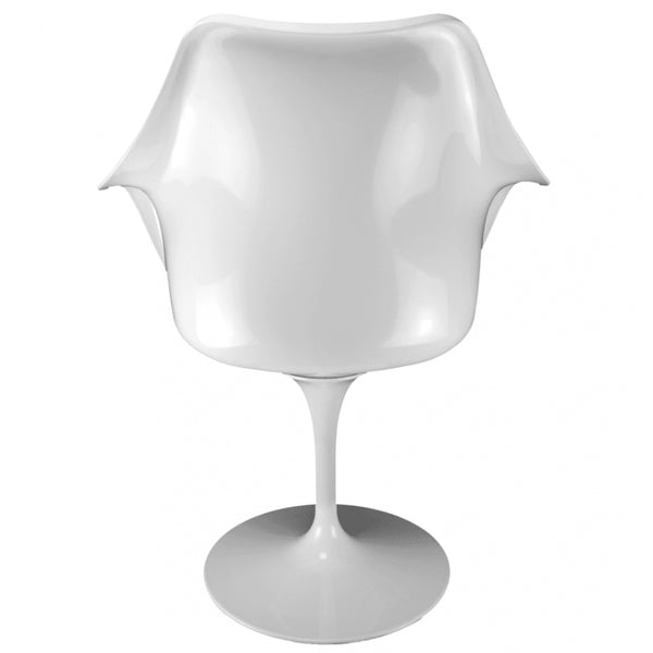 White and Charcoal Grey Bouclé Chelsea Armchair