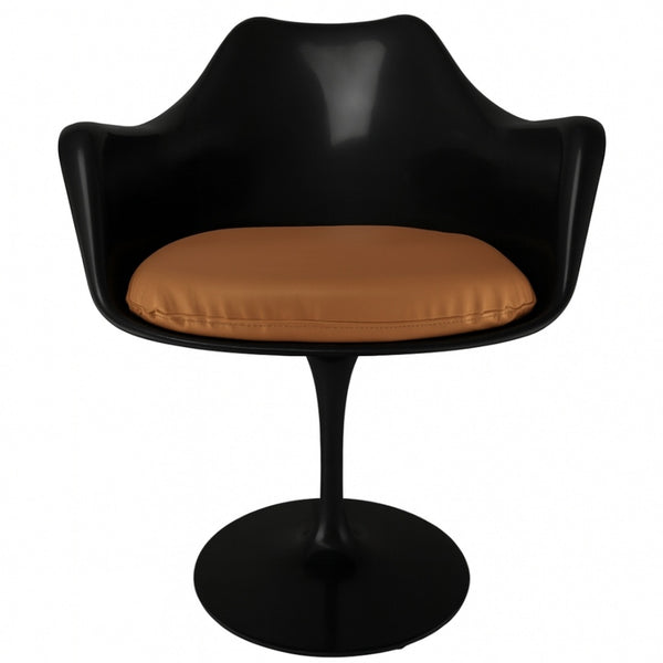 Black and Tan PU Chelsea Armchair