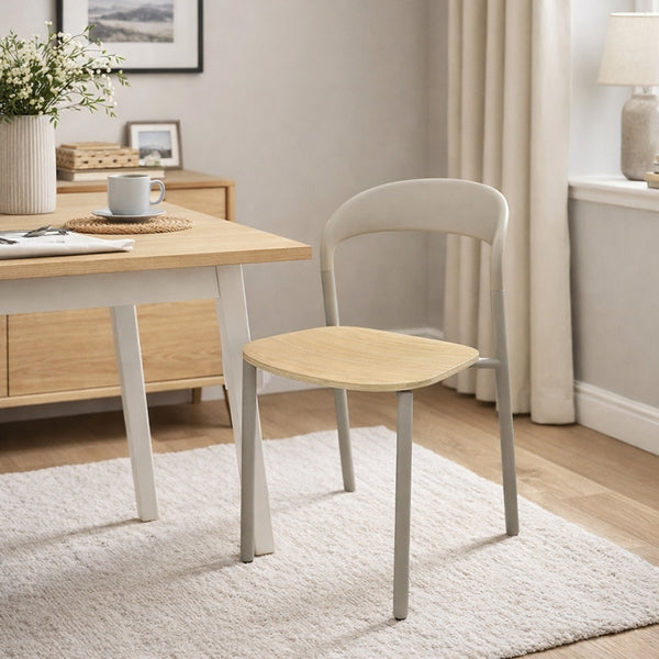Fusion Living Darley Beige Dining Chair
