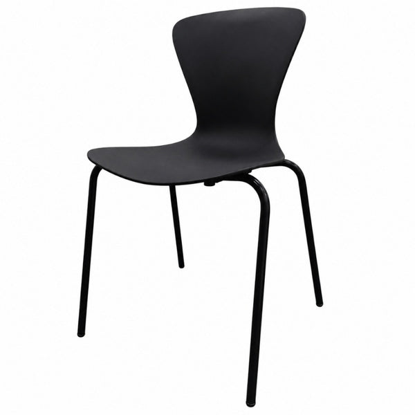 Hoxton Black Plastic Dining chair