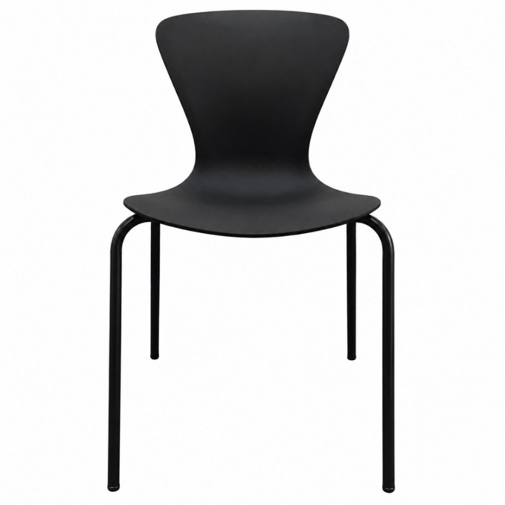 Hoxton Black Plastic Dining chair