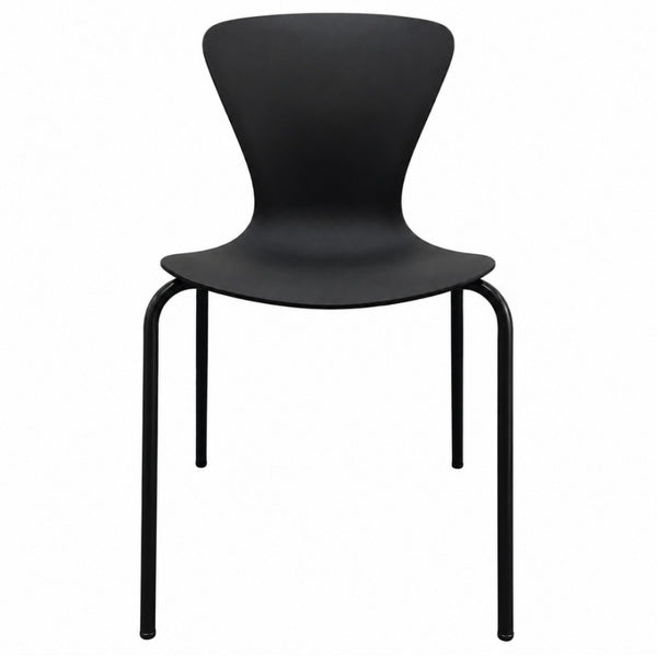 Hoxton Black Plastic Dining chair