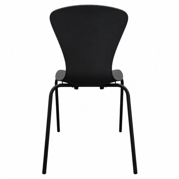 Hoxton Black Plastic Dining chair