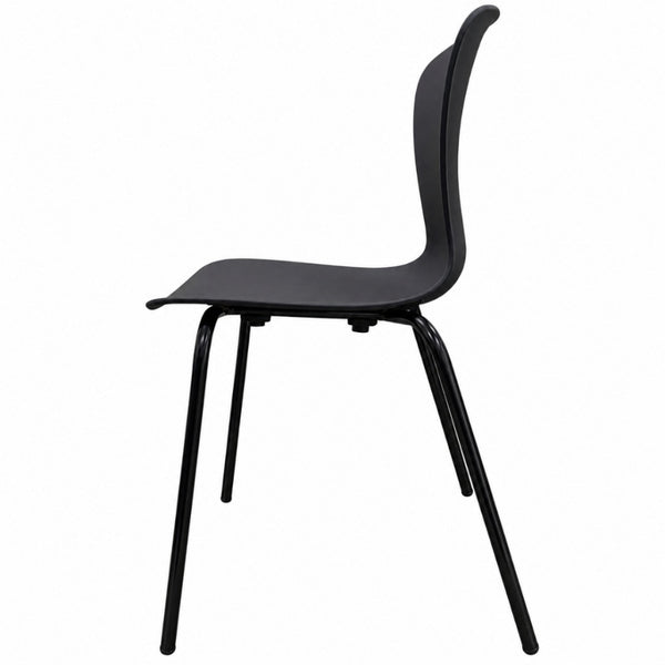 Hoxton Black Plastic Dining chair