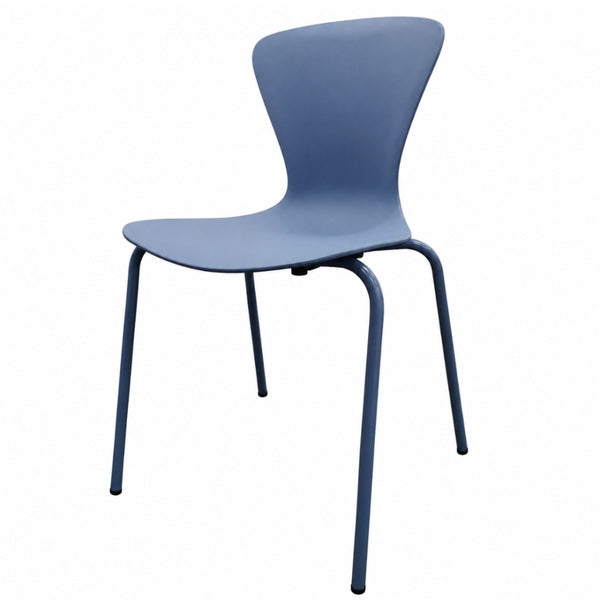 Hoxton Cornflower Blue Plastic Dining chair