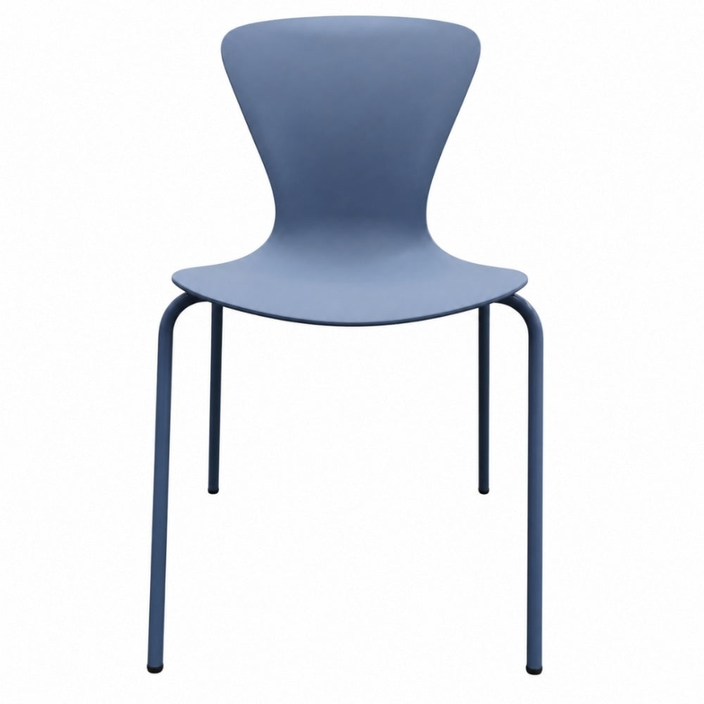 Hoxton Cornflower Blue Plastic Dining chair