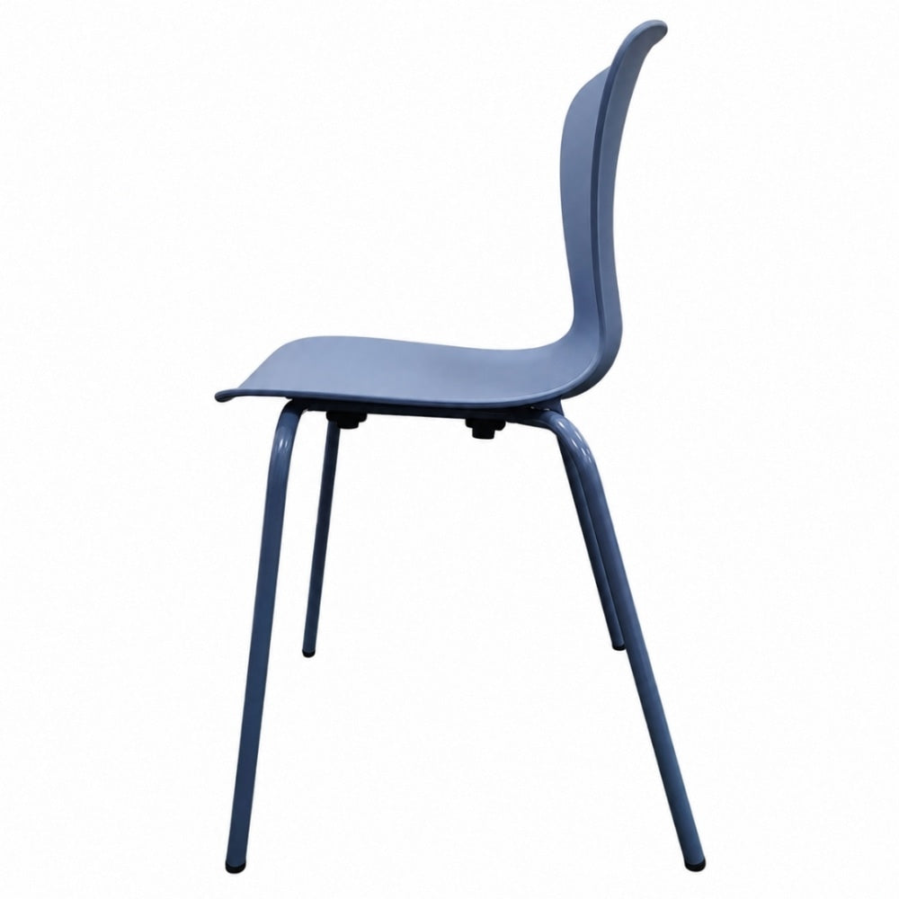Hoxton Cornflower Blue Plastic Dining chair