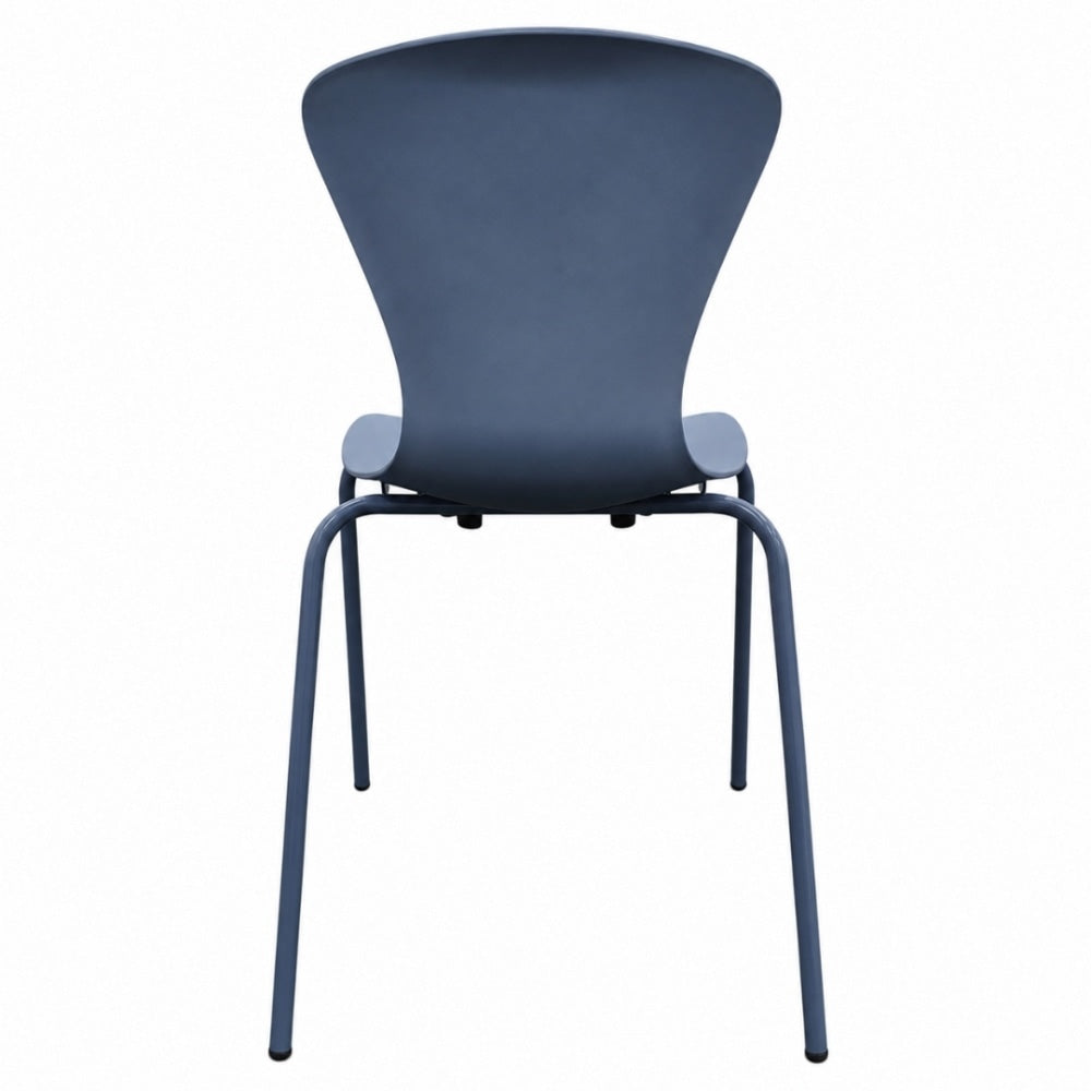 Hoxton Cornflower Blue Plastic Dining chair