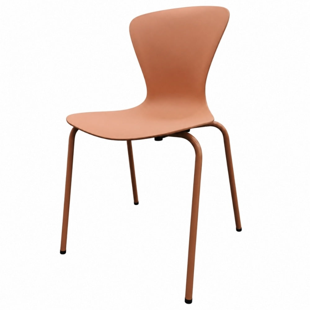 Hoxton Light Terracotta Plastic Dining chair
