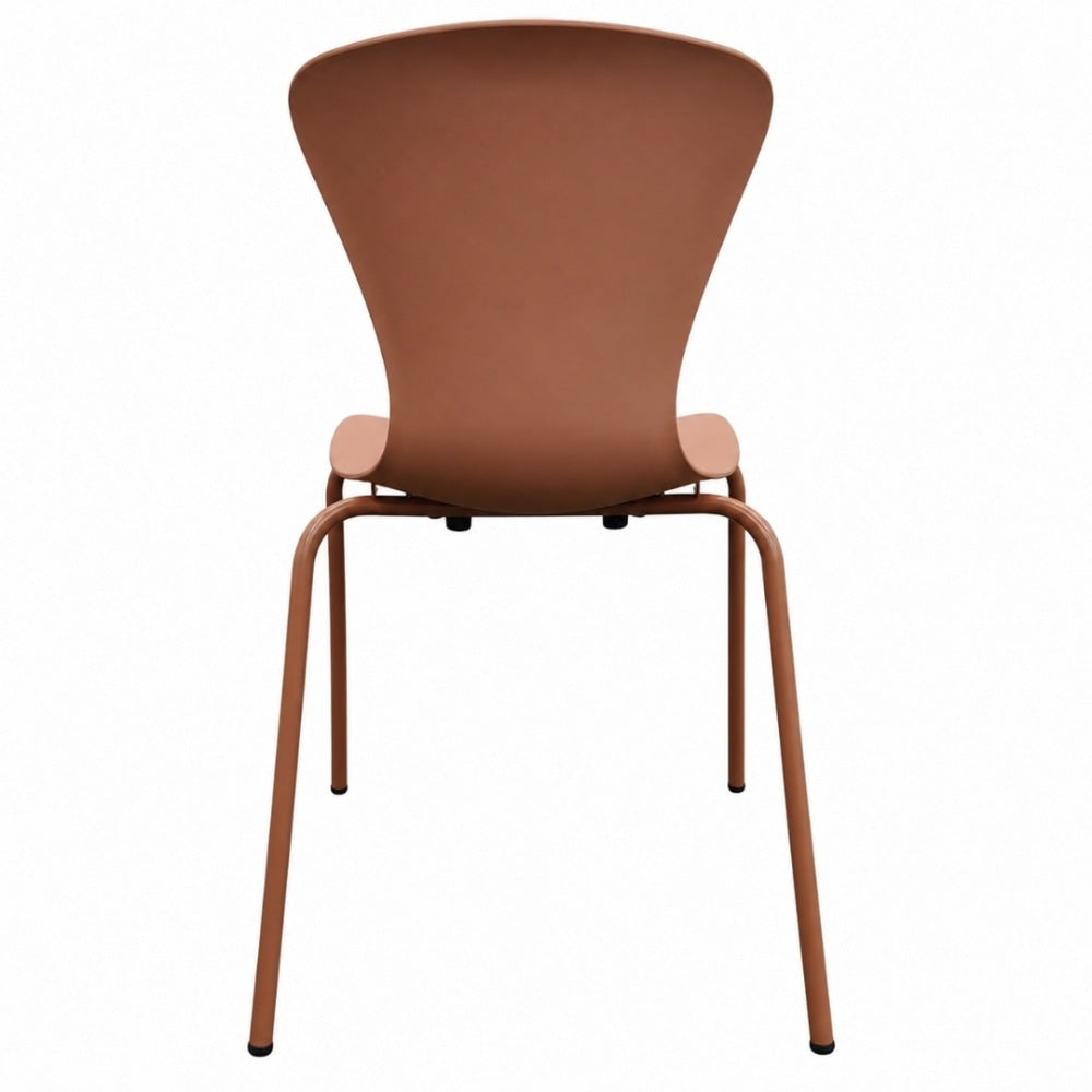 Hoxton Light Terracotta Plastic Dining chair