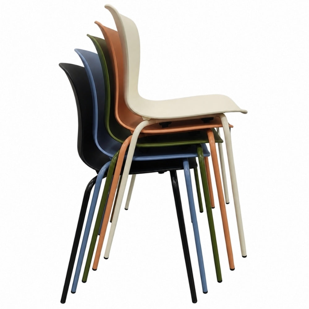 Hoxton Light Terracotta Plastic Dining chair